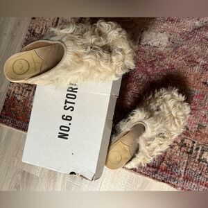 No. 6 Appaloosa Hair-on High-Heeled Clog Brn 39/8 Never Worn 609-P6 with box